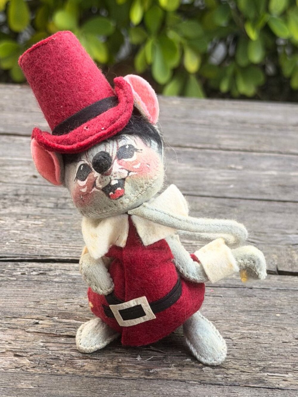 Vintage 1981 Annalee Mobilitee THANKSGIVING Pilgrim 5" Mouse Fall Harvest